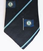 Vintage tie PORT AUTONOME DE MARSEILLE French Blue Tergal flag sea nautical